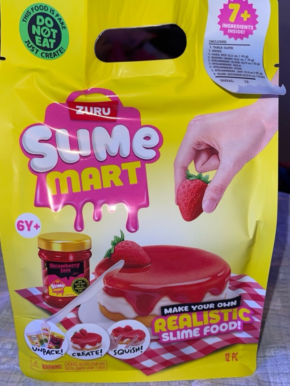 ZURU Slime Mart Realistic Slime Food Kit - Red Strawberry - Picture 1 of 2